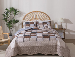 Покрывало с наволочками из полиэстера TANGO PATCHWORK PW444-106 230х250