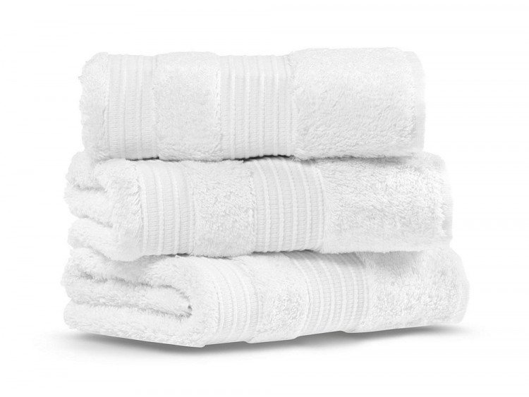 Полотенце из бамбука с хлопком CASUAL AVENUE LONDON white 50х90