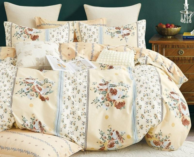 Постельное белье двухстороннее из твил-сатина SAILID BP-128-3 евро