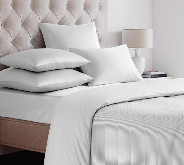 Простыня на резинке из сатина SAILID SL-3-160 белая 160х200х25