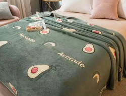 Плед из микрофибры TANGO ФЛАНЕЛЬ VAR-556 АВОКАДО 200х220