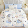 Постельное белье из сатина TANGO пушистые котята 50х70 (2шт) 1,5-спальное