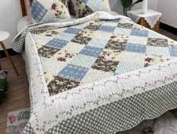 Покрывало с наволочками хлопковое TANGO PATCHWORK PW333-224 230х250