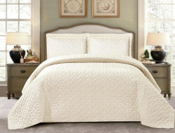 Покрывало с наволочками тонкое из велюра TANGO ROMBI ROM-06 240х260