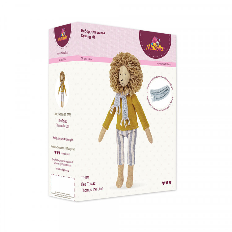 Набор для изготовления игрушки Miadolla TT-0278 Лев Томас