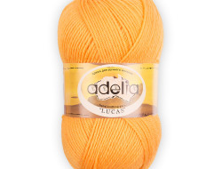 Пряжа ADELIA LUCAS №03 ярко-желтая 70% шерсть, 30% акрил, 5 шт х 100 гр, 218 м +/- 10 м