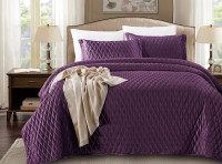 Покрывало с наволочками тонкое велюровое TANGO ARABESQUE ARA-08 240х260