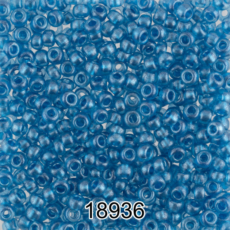 Бисер PRECIOSA (Чехия) круглый 6 10/0 2.3 мм 500 гр 18936 (Ф484) синий