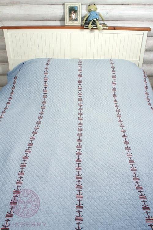 Покрывало детское LUXBERRY МОРЯЧОК голубое 150х220