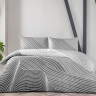 Постельное белье из ранфорса TAC HAPPY DAY CRUMBLY серое евро