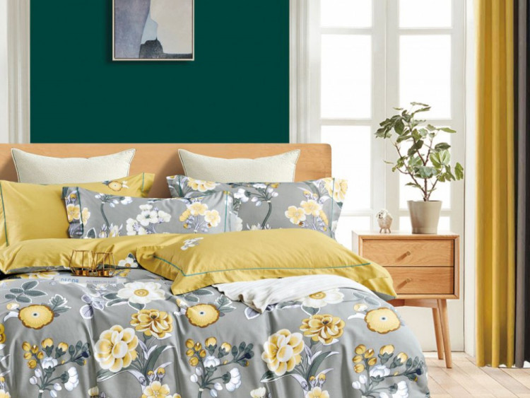 Постельное белье из сатина ASABELLA 1865-6 50х70 (2шт) и 70х70 (2шт) евро