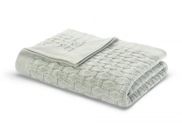 Плед вязанный хлопковый CASUAL AVENUE PONTE VECCHIO seafoam 130х170