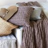 Плед вязанный хлопковый CASUAL AVENUE PONTE VECCHIO seafoam 130х170