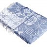 Плед хлопковый с акрилом KARNA DECO голубой 150х240