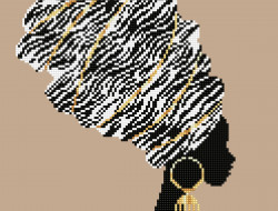 Кристальная (алмазная) мозаика ФРЕЯ ALV-108 Африканский стиль