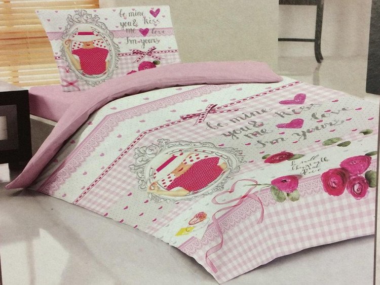 Постельное белье для подростков LAURA BELLA KISS 1,5-сп