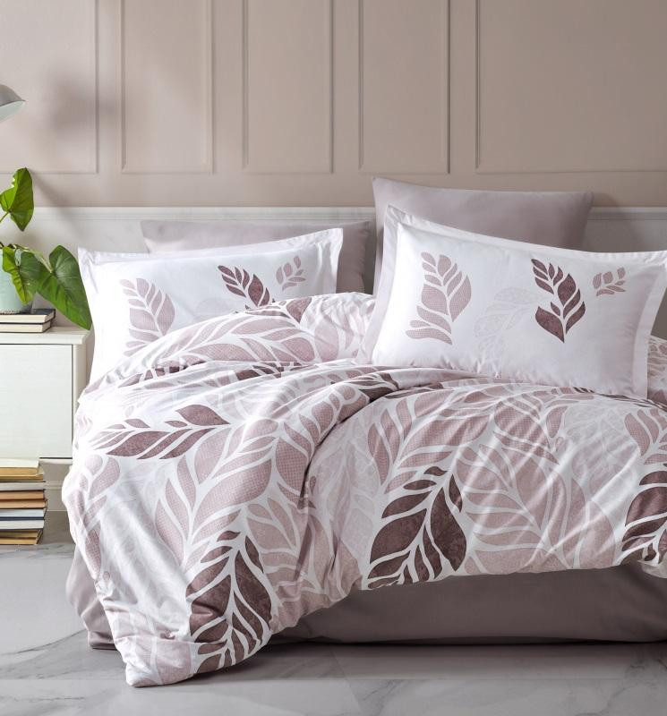 Постельное белье из ранфорса KARVEN N023/1 LAPIS BEIGE V-1 50х70 (2шт) евро