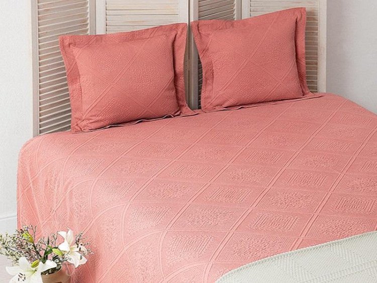 Покрывало LUXBERRY ALICE терракотовое 150х210