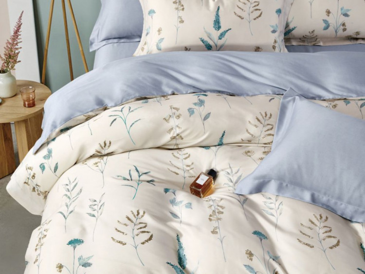 Постельное белье из тенсела ASABELLA 2087-7 50х70 (2шт) и 70х70 (2шт) семейное