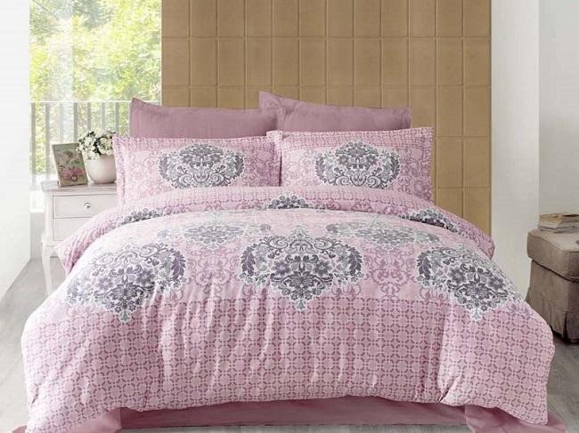 Постельное белье ALTINBASAK SAYKA брусничное евро