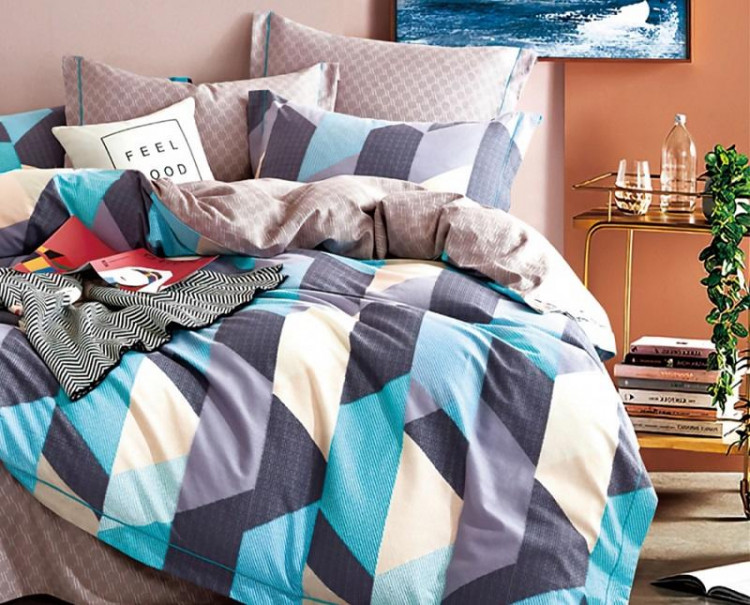 Постельное белье двухстороннее из твил-сатина SAILID BP-95-3 евро