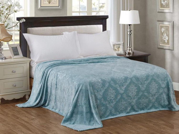 Плед однотонный из микрофибры с тиснением АЛЬВИТЕК ВЕНЕЦИЯ 169-pv 200х220