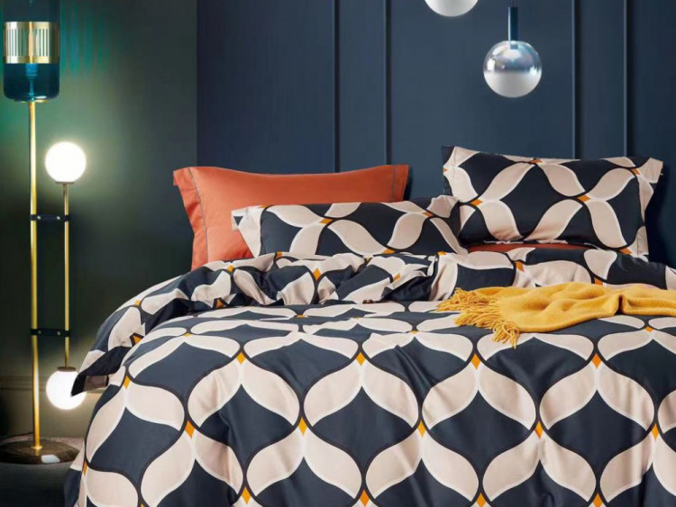 Постельное белье из египетского хлопка ASABELLA 1910-4S 50х70 (1шт) и 70х70 (1шт) 1,5-спальное