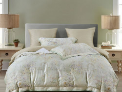 Постельное белье фланелевое из тенсела ASABELLA Английский сад 50х70 (2шт), 70х70 (2шт) евро