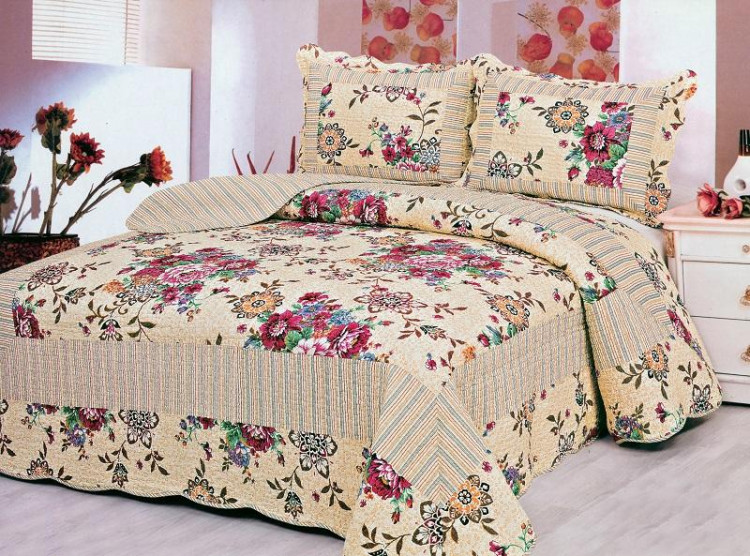 Покрывало с наволочками хлопковое TANGO PATCHWORK PW333-196 230х250