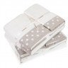 Комплект полотенец LUXBERRY PRETTY DOTS белый/натуральный (3шт)