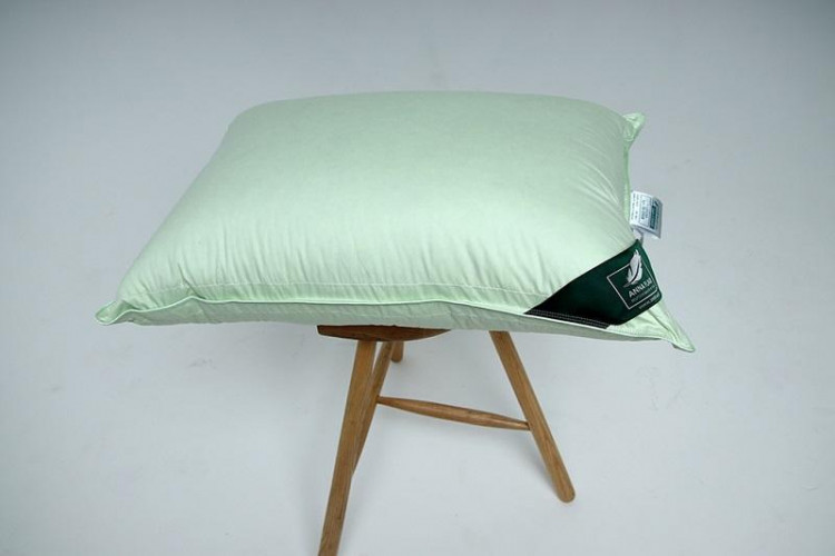 Подушка двухкамерная из серого гусиного пуха ANNA FLAUM SOMMER KOLLEKTION 70х70 упругая