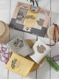 Набор кухонных полотенец КОФЕ-9328 40х60 (3шт)