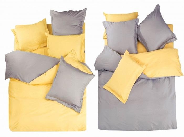 Постельное белье из однотонного сатина САЙЛИД L-15 евро