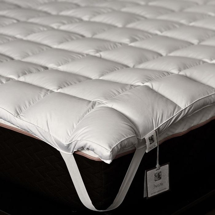 Наматрасник-топпер кассетный из белого гусиного пуха BELPOL ЭКОЛЬ 180х200х5