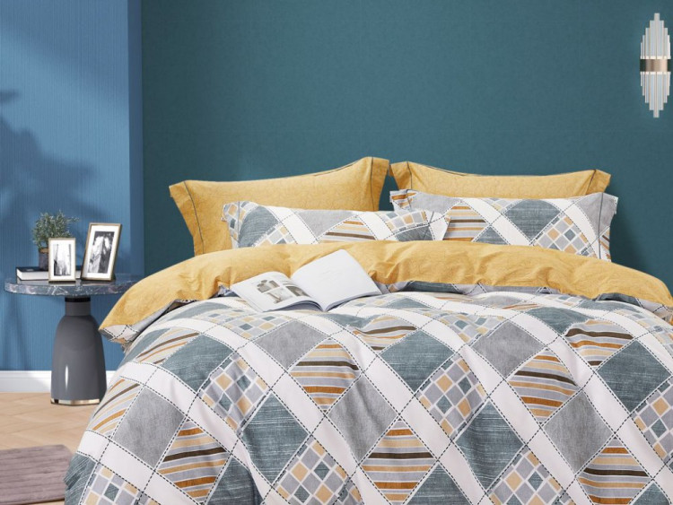 Постельное белье из сатина ASABELLA 1866-6 50х70 (2шт) и 70х70 (2шт) евро