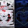 Детское постельное белье TAC светящееся MINNIE AND MICKIY AMOUR BY DISNEY евро