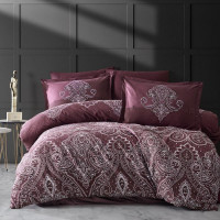 Постельное белье из ранфорса KARVEN N023 PULSE DUSTY ROSE V-2 50х70 (2шт), 70х70 (2шт) евро