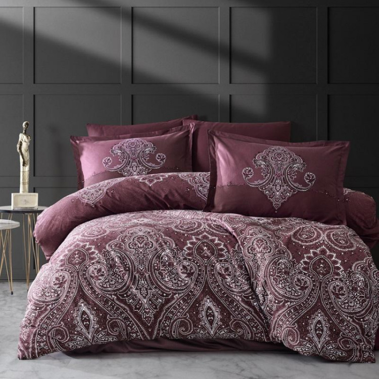 Постельное белье из ранфорса KARVEN N023 PULSE DUSTY ROSE V-2 50х70 (2шт), 70х70 (2шт) евро