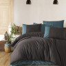 Постельное белье из DELUXE ранфорса KARVEN N0265 PURE V-5 SMOKED 50х70 (2шт), 70х70 (2шт) евро