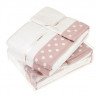 Комплект полотенец LUXBERRY PRETTY DOTS белый/розовый (3шт)