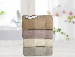 Набор полотенец махровых хлопковых KARVEN COTTON PENYE HS1005 GIRDAP 70х140 (4шт)