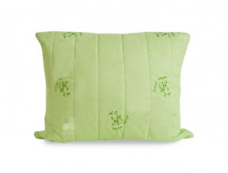Подушка из бамбука в хлопке стеганая Легкие Сны БАМБУК 38х60 средняя