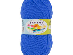 Пряжа ALPINA TOMMY №027 голубая 100% микнес 10 шт х 50 гр, 130 м +/- 10 м