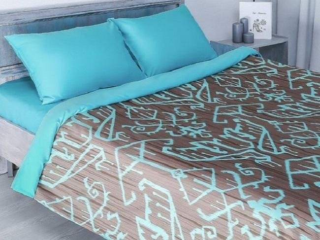 Постельное белье из мако-сатина ЭТЕЛЬ МУЗЫКА ВЕТРА семейное