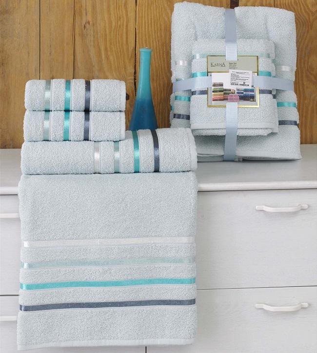 Комплект полотенец KARNA BALE ментол