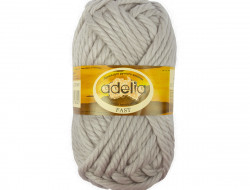 Пряжа ADELIA FAST №11 светло-серая 78% акрил, 22% шерсть, 3 шт х 150 гр, 45 м +/- 2 м