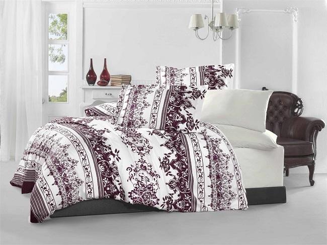 Постельное белье ALTINBASAK NAVI бордовое евро