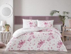 Постельное белье из ранфорса TAC RANFORCE MARIAN розовое 1,5-спальное