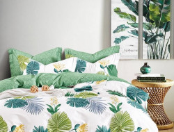 Постельное белье двухстороннее из твила в ПВХ TANGO ферна 50х70 (2шт) евро