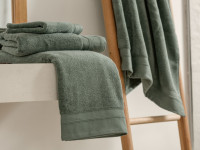 Комплект полотенец из микрокоттона GERMAN GRASS Olive Balance Grass 40х70 (1шт), 70х140 (1шт)